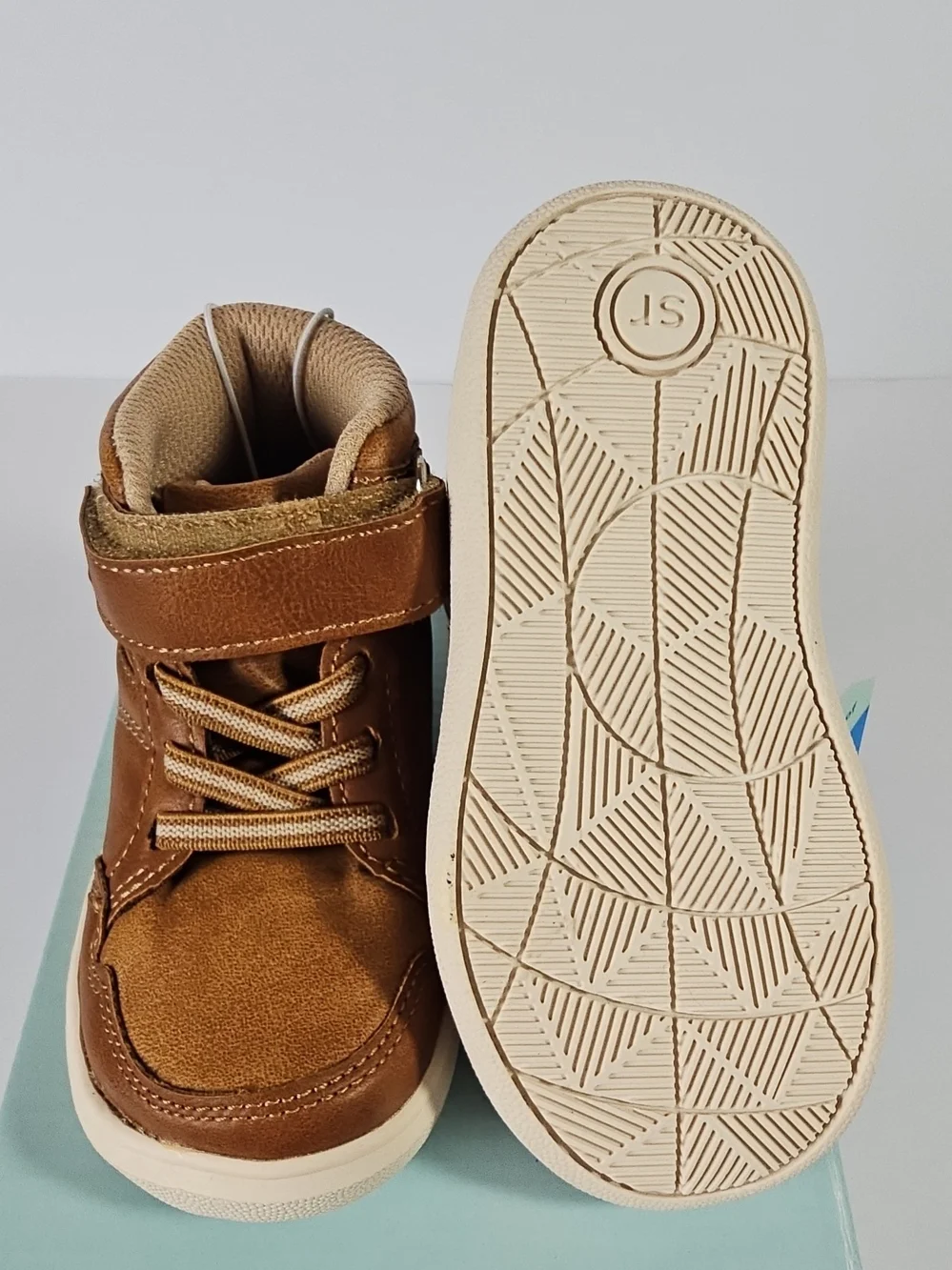 Stride Rite 360 Zayn Toddler High Top Sneakers Boots Fall Tan Brown Size 5M NWT